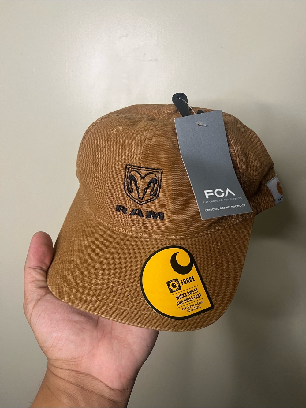 NWT Carhartt Force Dodge Ram Canvas Cap Strapback